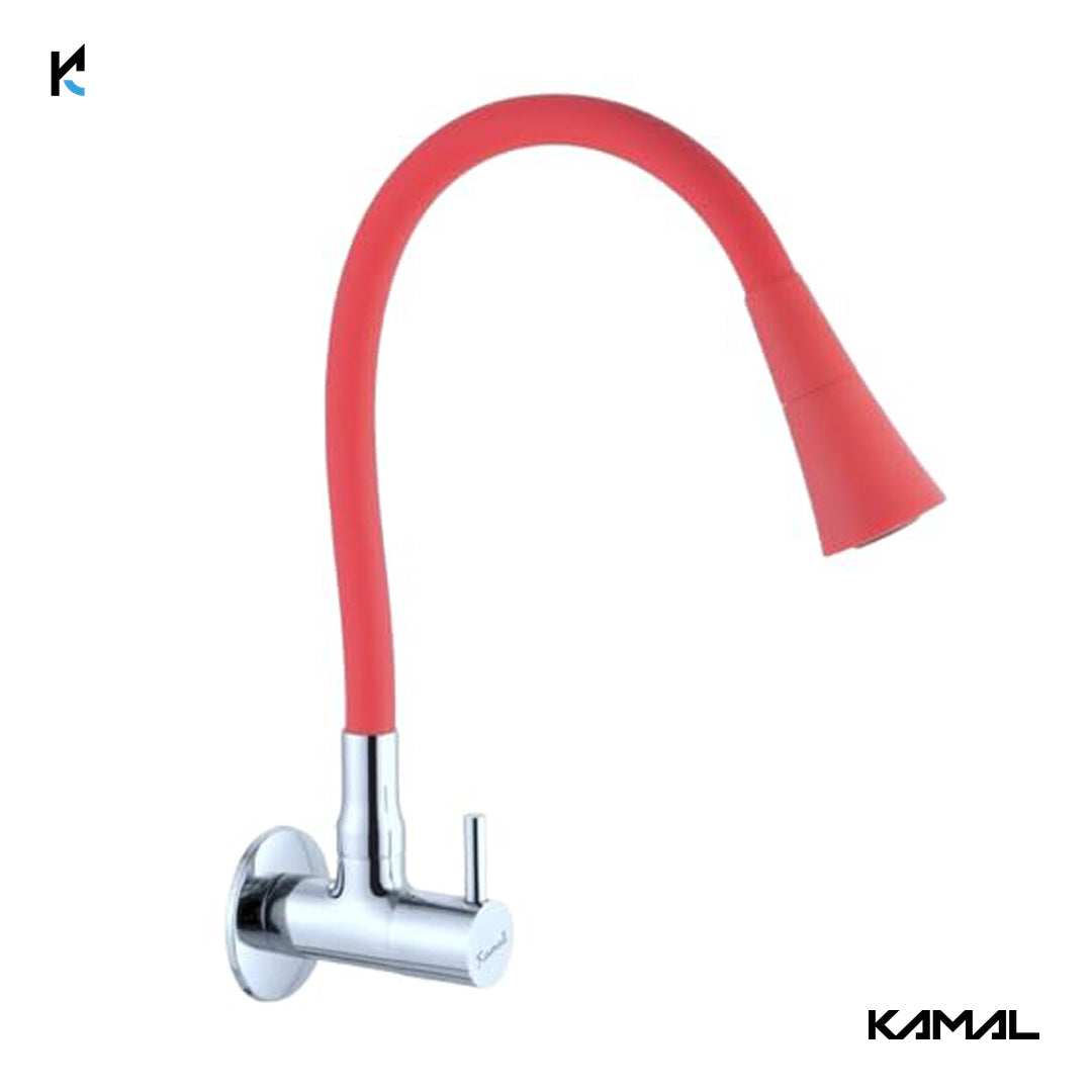 FLT Full Brass Sink Tap Flexo Play (Brass & Silicone) - by Kamal