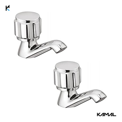 Delux Pillar Tap (Full Brass) - by Kamal