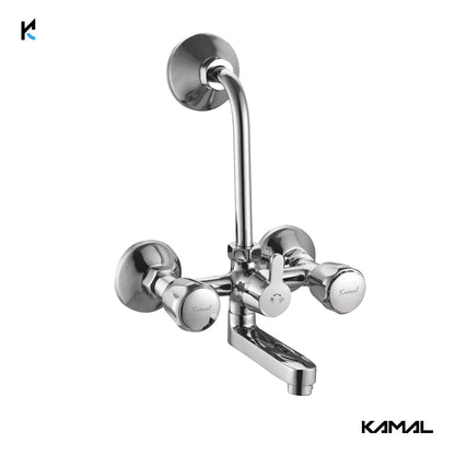 Contessa Wall Mixer with L bend Pipe Admire Spout (Full Brass) - by Kamal