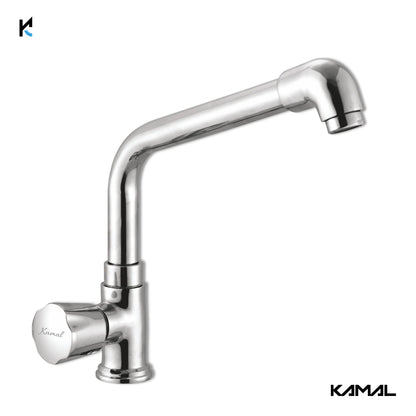 Contessa Neo Swan Neck Elbow Spout (Full Brass) - by Kamal