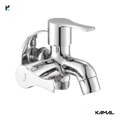 Oreva Prime Nova Series Two Way Bib Tap (Full Brass) - by Kamal