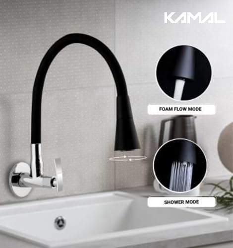 Vista Flexo Play Flexible Sink Faucet (Brass & Silicone) - by Kamal