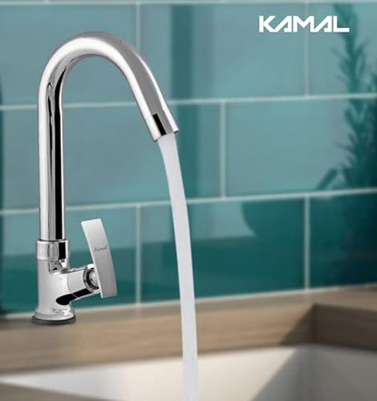 Vista Pillar Tap Brass Faucet - by Kamal