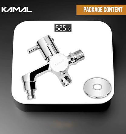 Elite Eco Two Way Bib Tap (Full Brass) - by Kamal