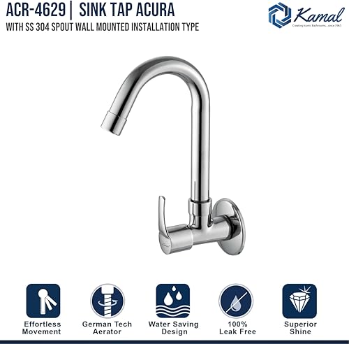 Acura Sink Tap (Full Brass) - by Kamal