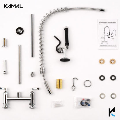 Commercial Pre Rinse Faucet with Sprayer - by Kamal