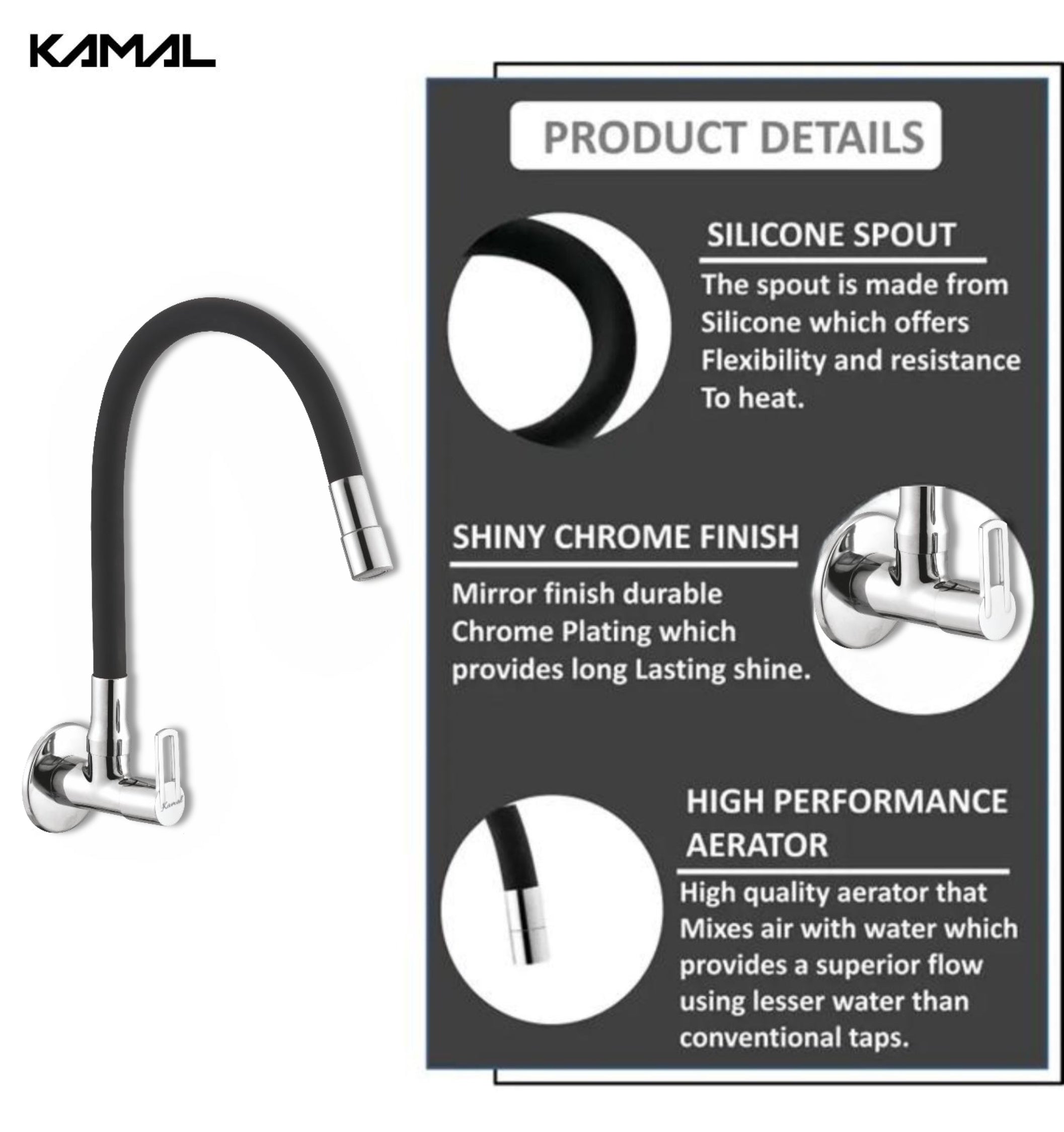 Astra Dual Flow Sink Tap – by Kamal