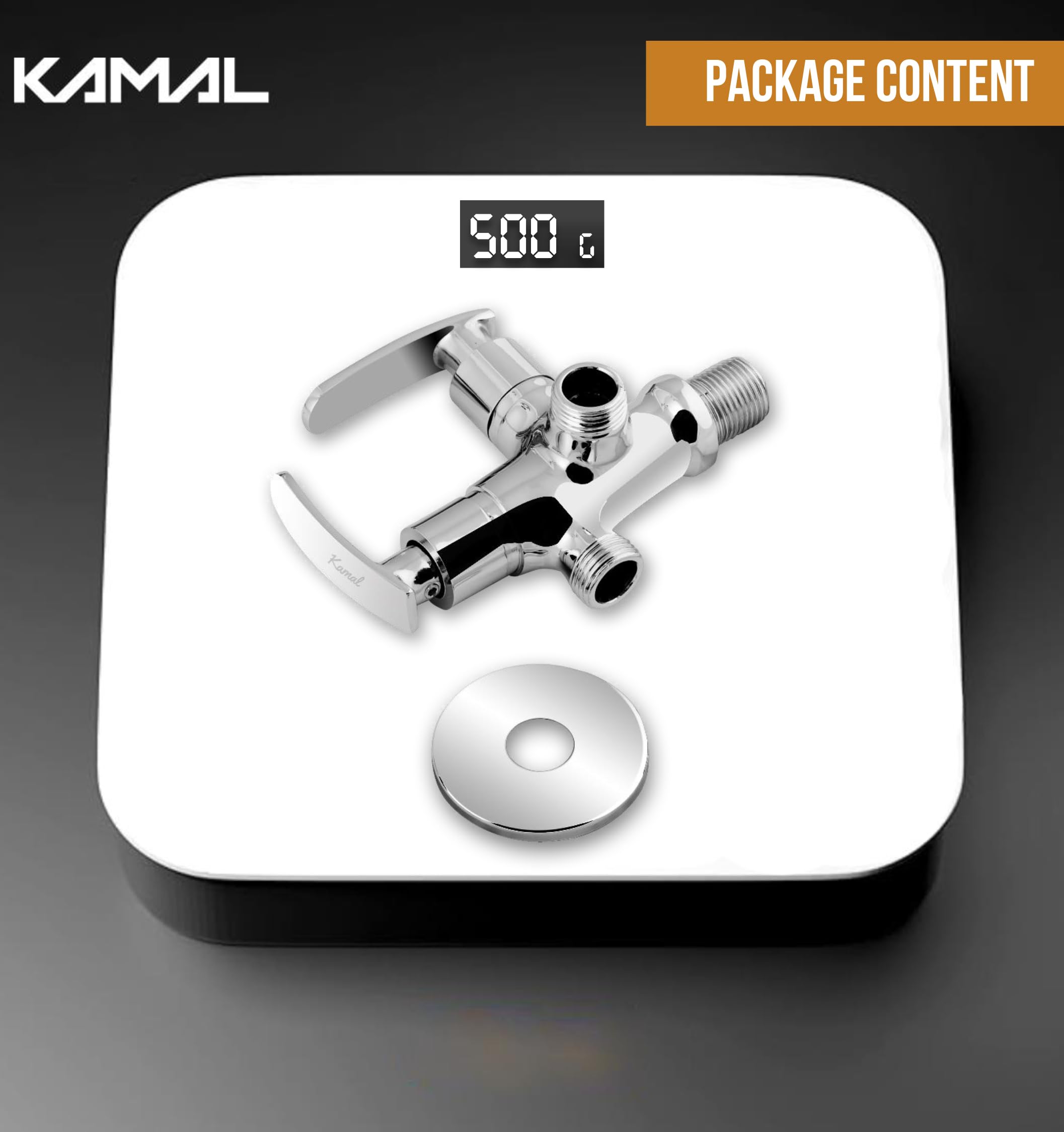 Irene Two in One Angle Valve (Full Brass) - by Kamal
