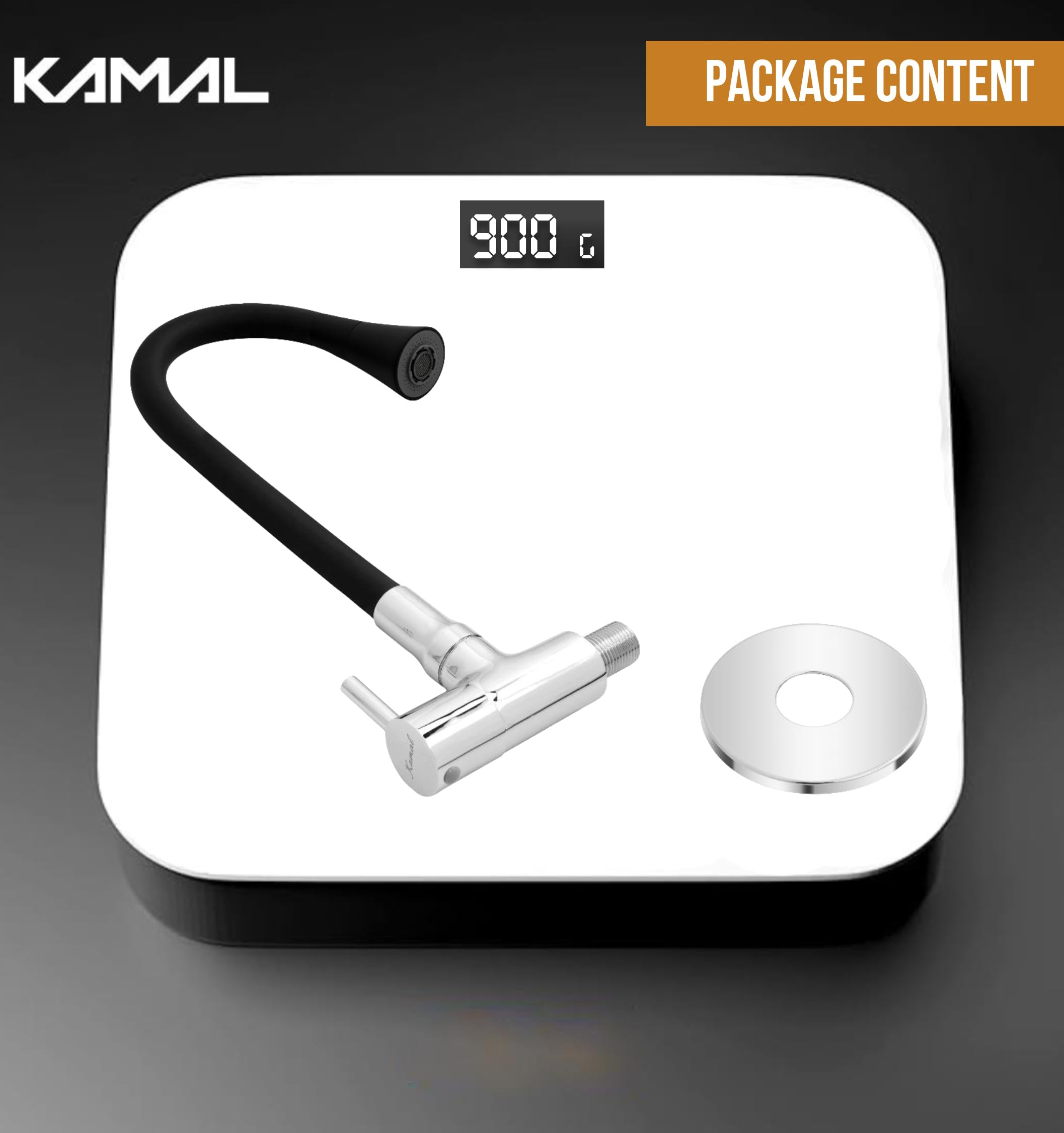 FLT Sink Tap (Brass & Silicone) - by Kamal
