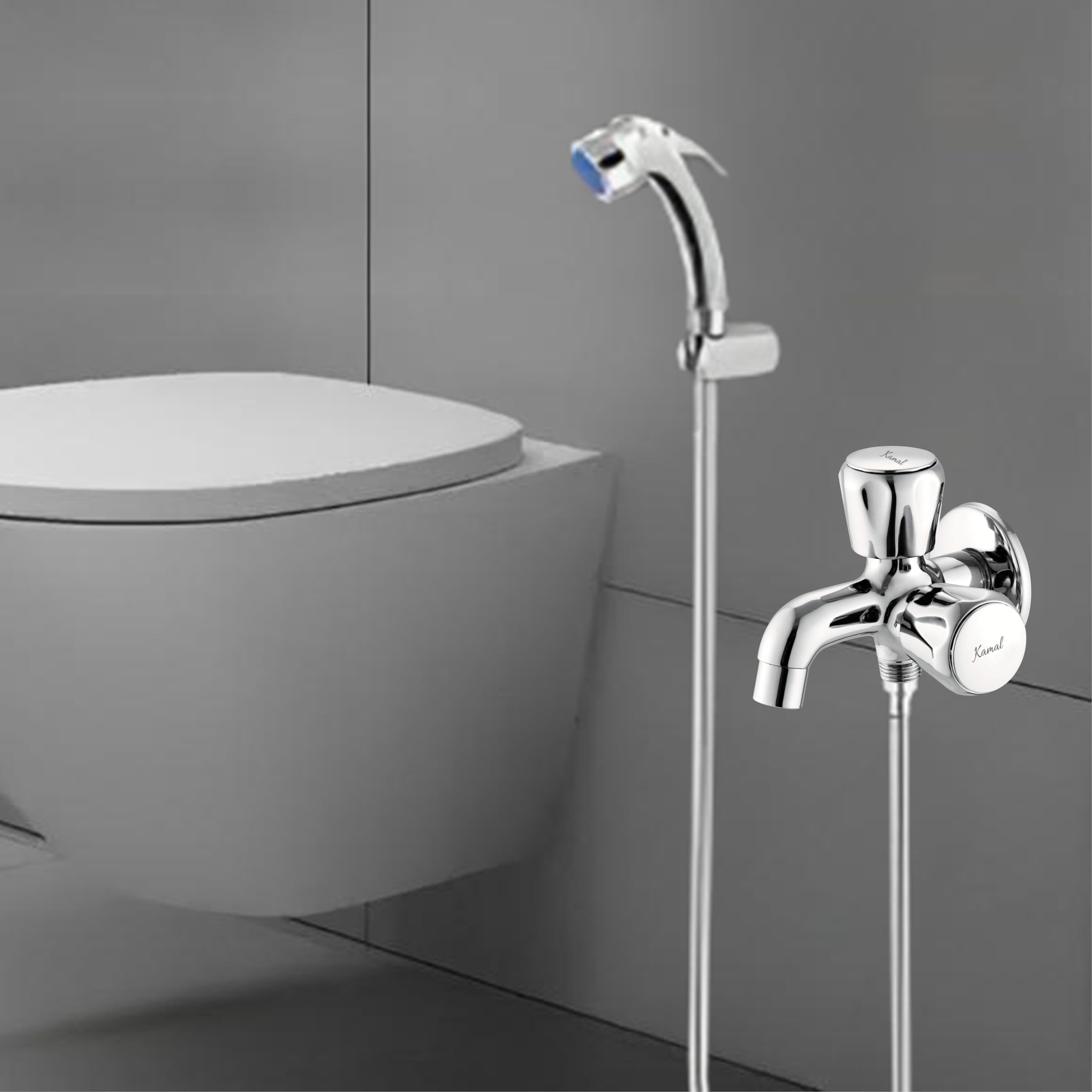 Contessa Prime Two Way Bib Tap (Full Brass) - by Kamal