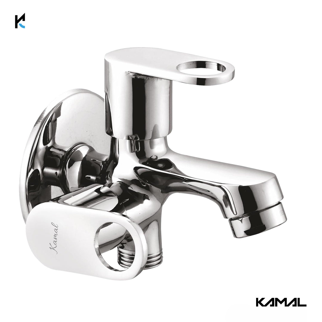Onyx Two Way Bib Tap (Full Brass) - by Kamal
