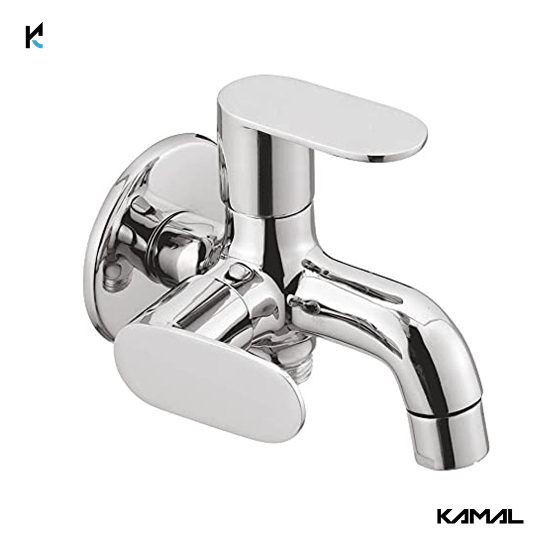 Opal Two in One Bib Tap (Full Brass) - by Kamal