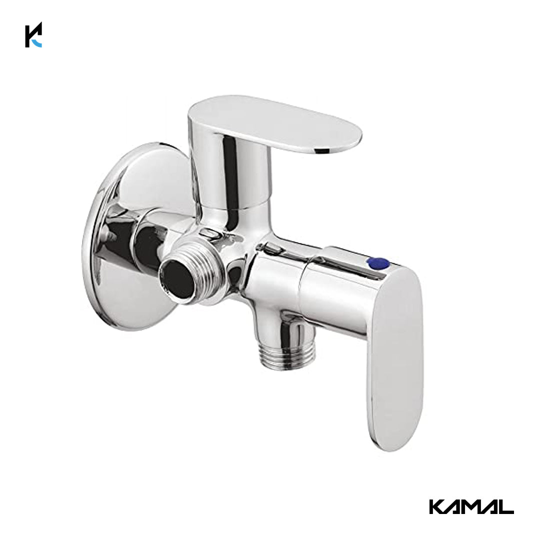 Opal Two in One Angle Valve (Full Brass) - by Kamal
