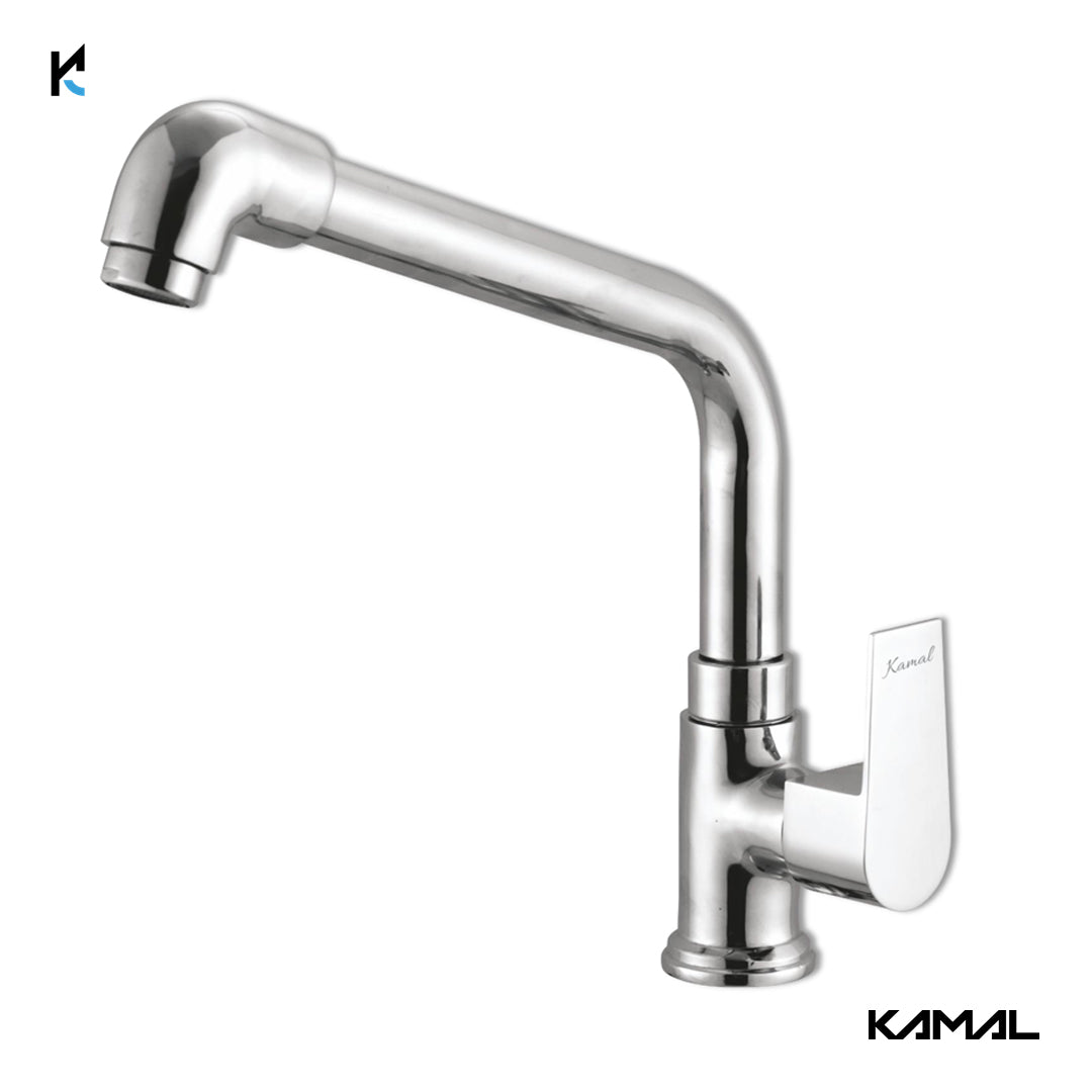 Era Swan Neck Elbow Spout (Full Brass) - by Kamal