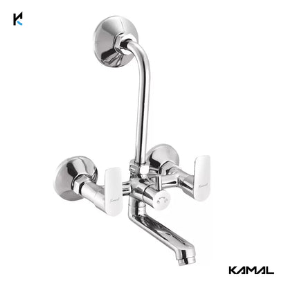 Era Wall Mixer with L Bend Pipe (Full Brass) - by Kamal