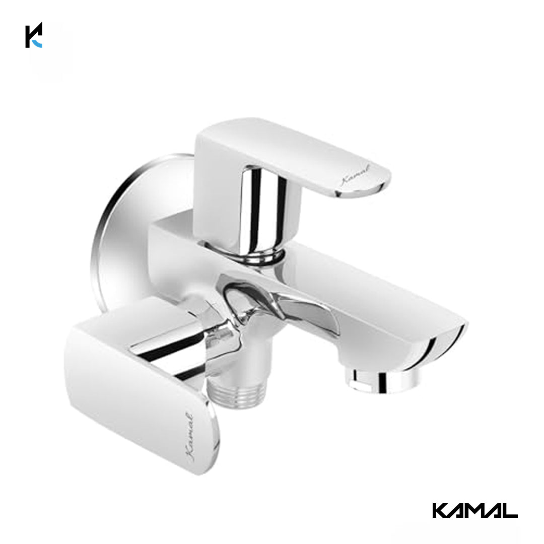 Cubix Prime Two-Way Bib Tap (Full Brass) - by Kamal