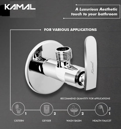 Irene Angle Valve (Full Brass) - by Kamal