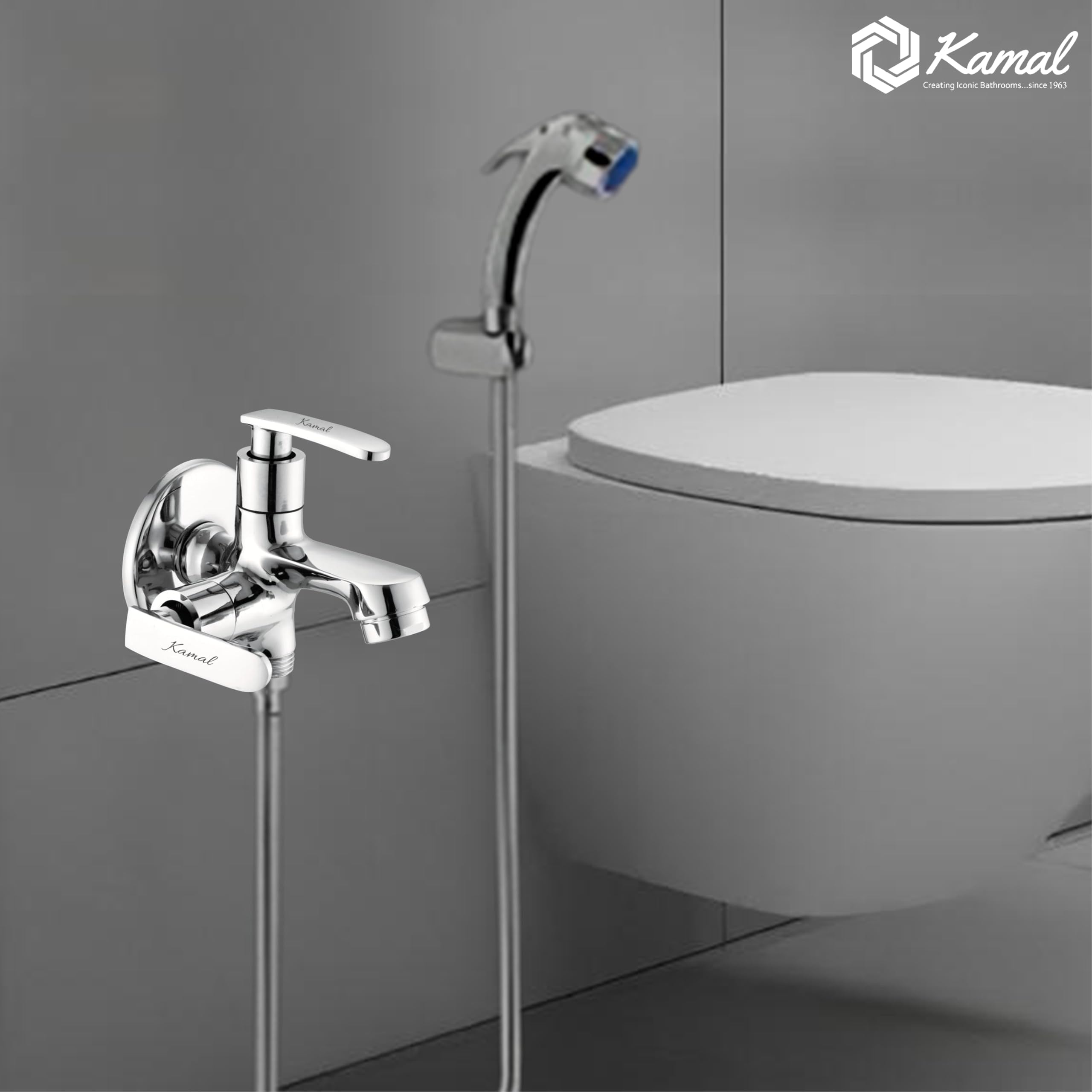 Irene Elite Two Way Bib Tap (Full Brass) - by Kamal