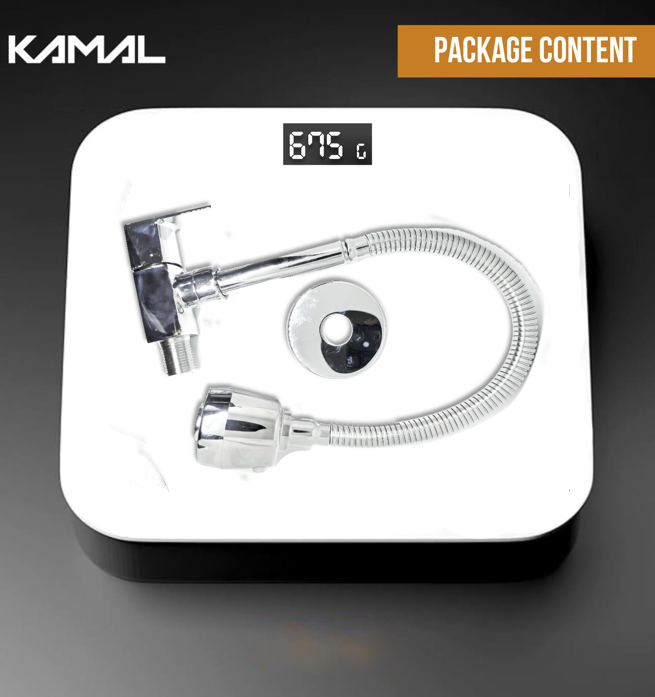 Cubix Prime Sink Spray Tap (Brass & SS Steel) - by Kamal