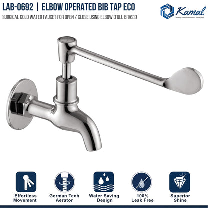 Eco Elbow Action Bib Tap Faucet (Full Brass) - by Kamal
