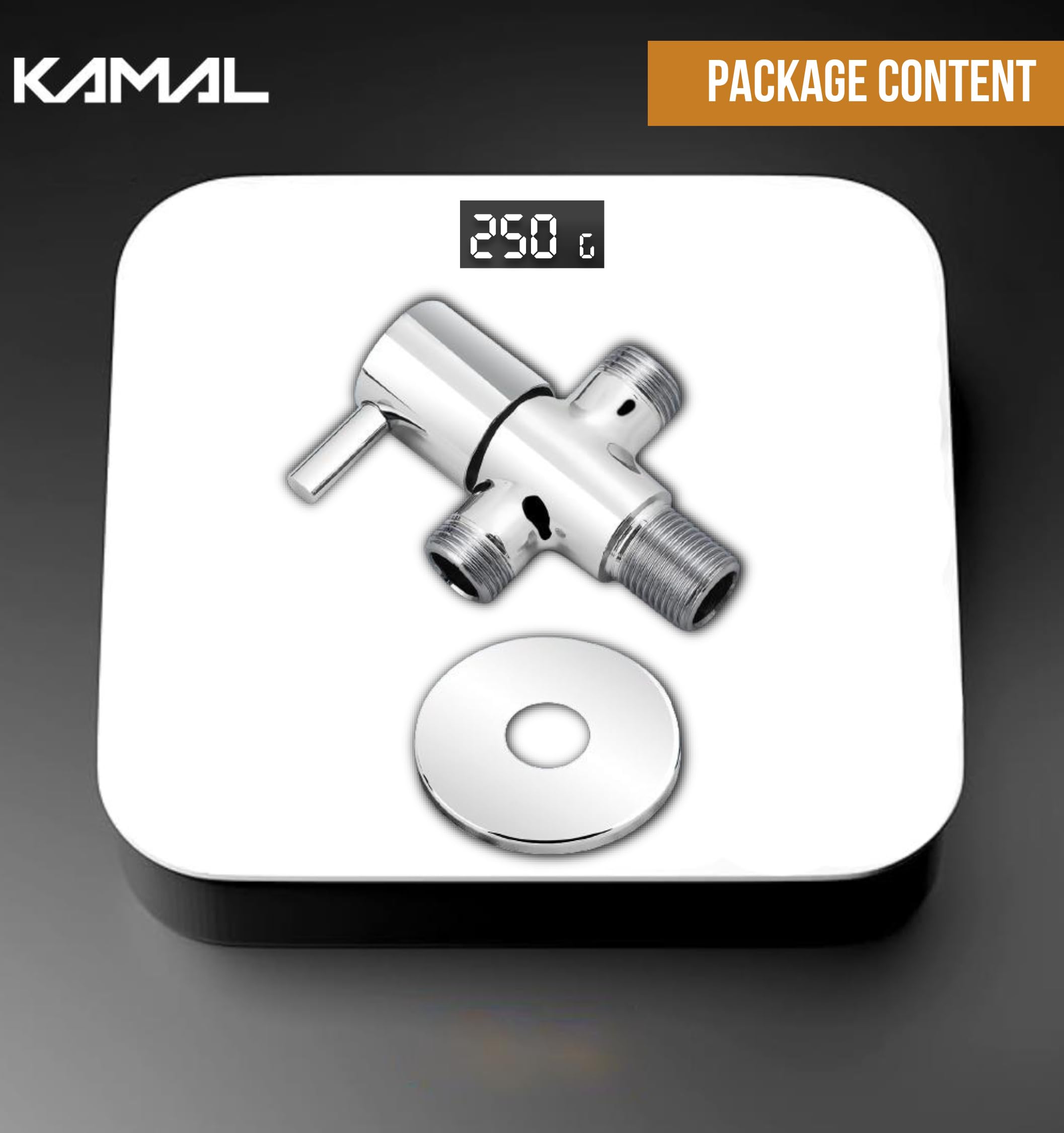 FLT 2 in 1 Angle Valve (Full Brass) - by Kamal