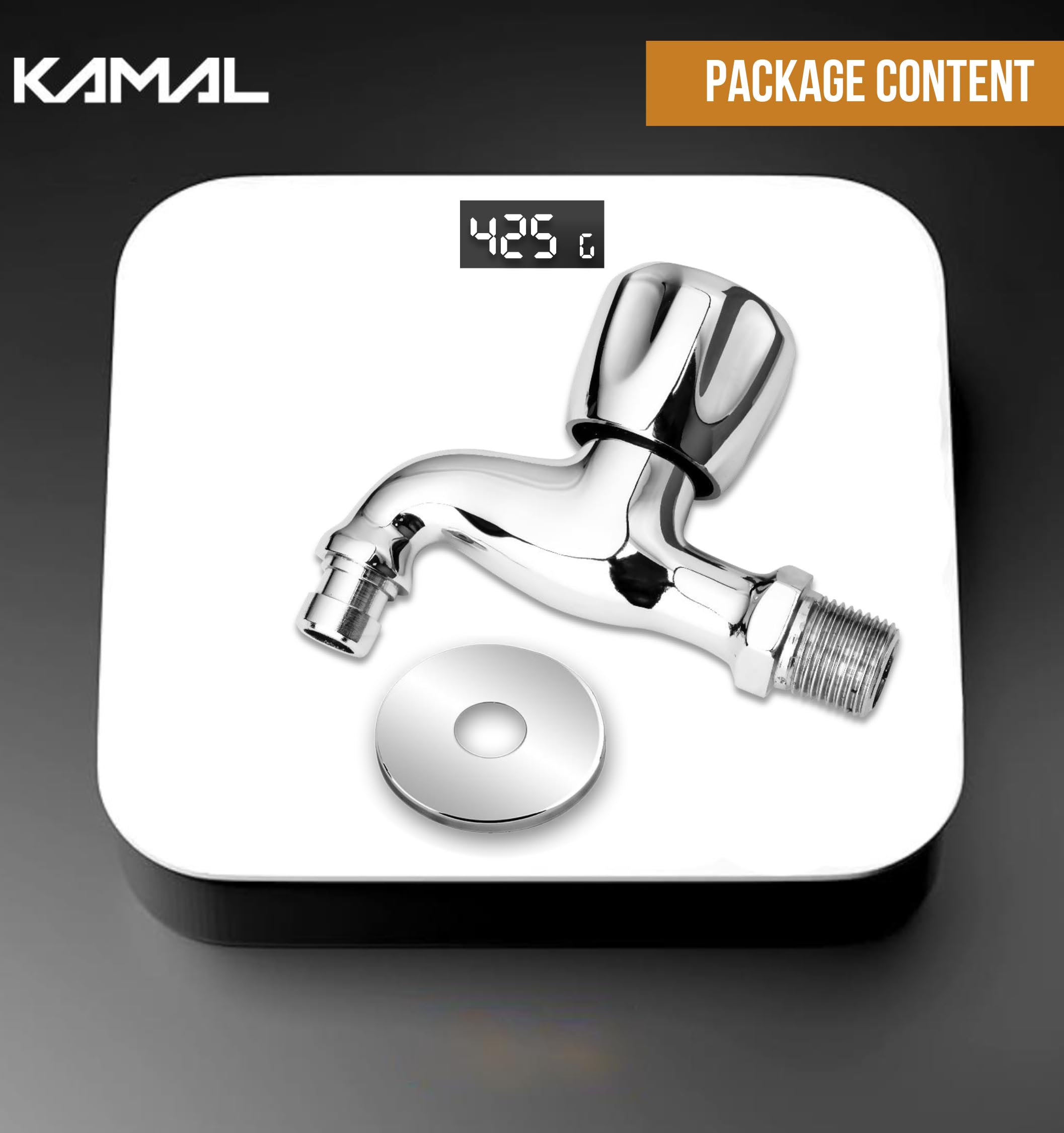 Crystal Washing Machine Bib Tap (Full Brass) - by Kamal