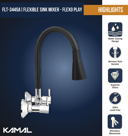 FLT Sink Mixer (Brass & Silicone) - by Kamal