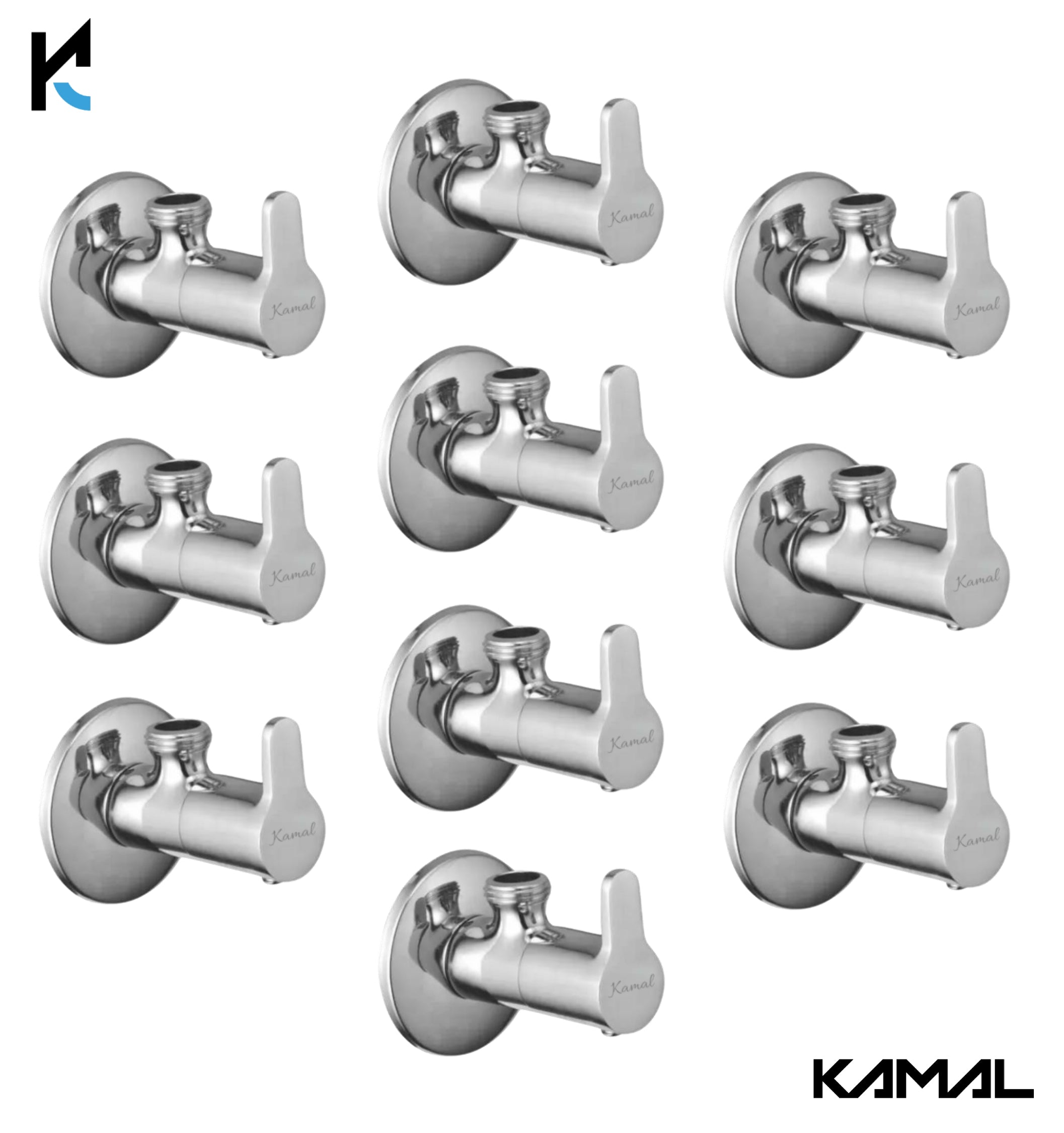 Fusion Brass Angle Valve (Full Brass) - by Kamal