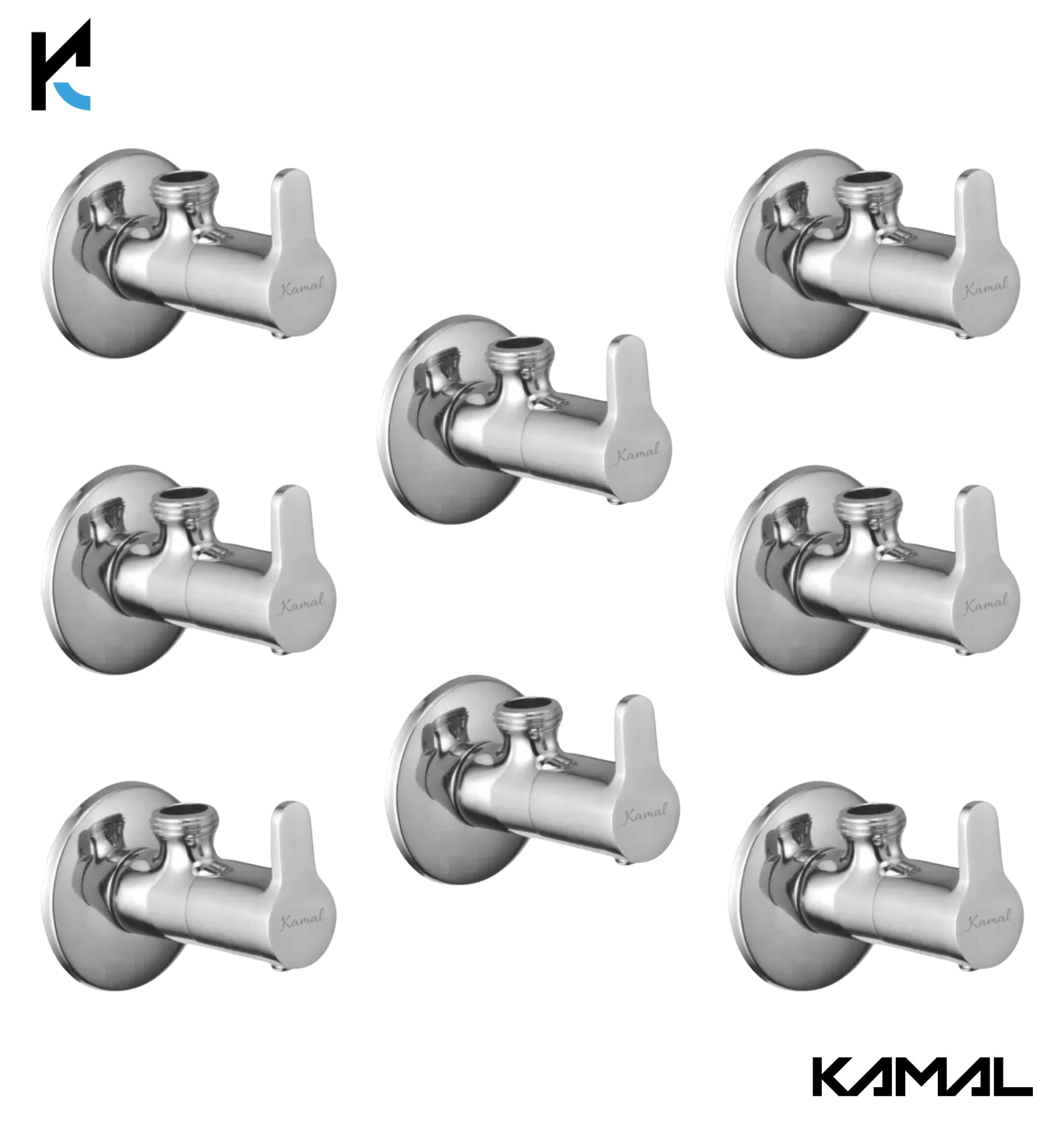 Fusion Brass Angle Valve (Full Brass) - by Kamal