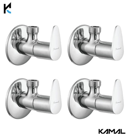 Vignette Full Brass Angle Cock Tap (Full Brass) - by Kamal