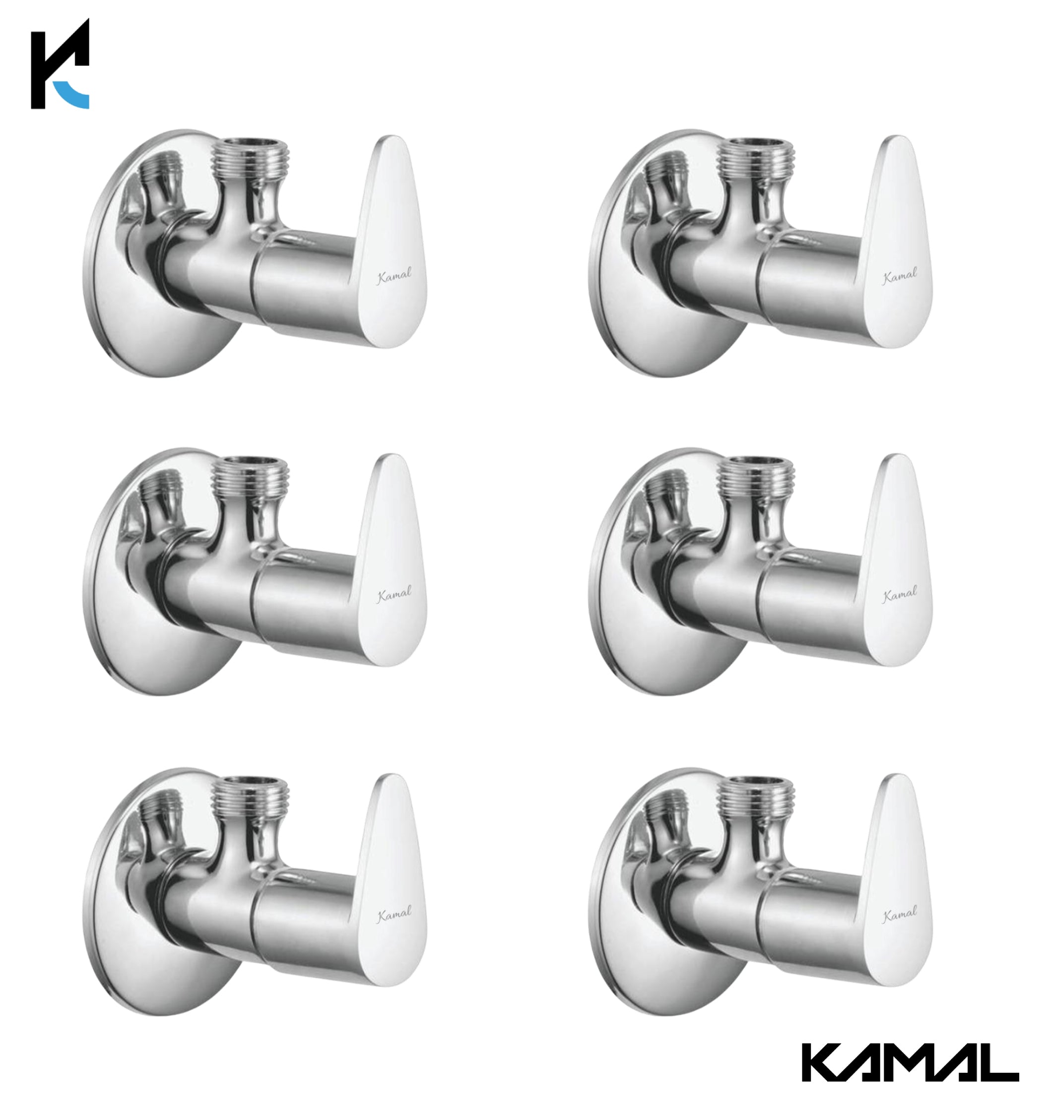 Vignette Full Brass Angle Cock Tap (Full Brass) - by Kamal