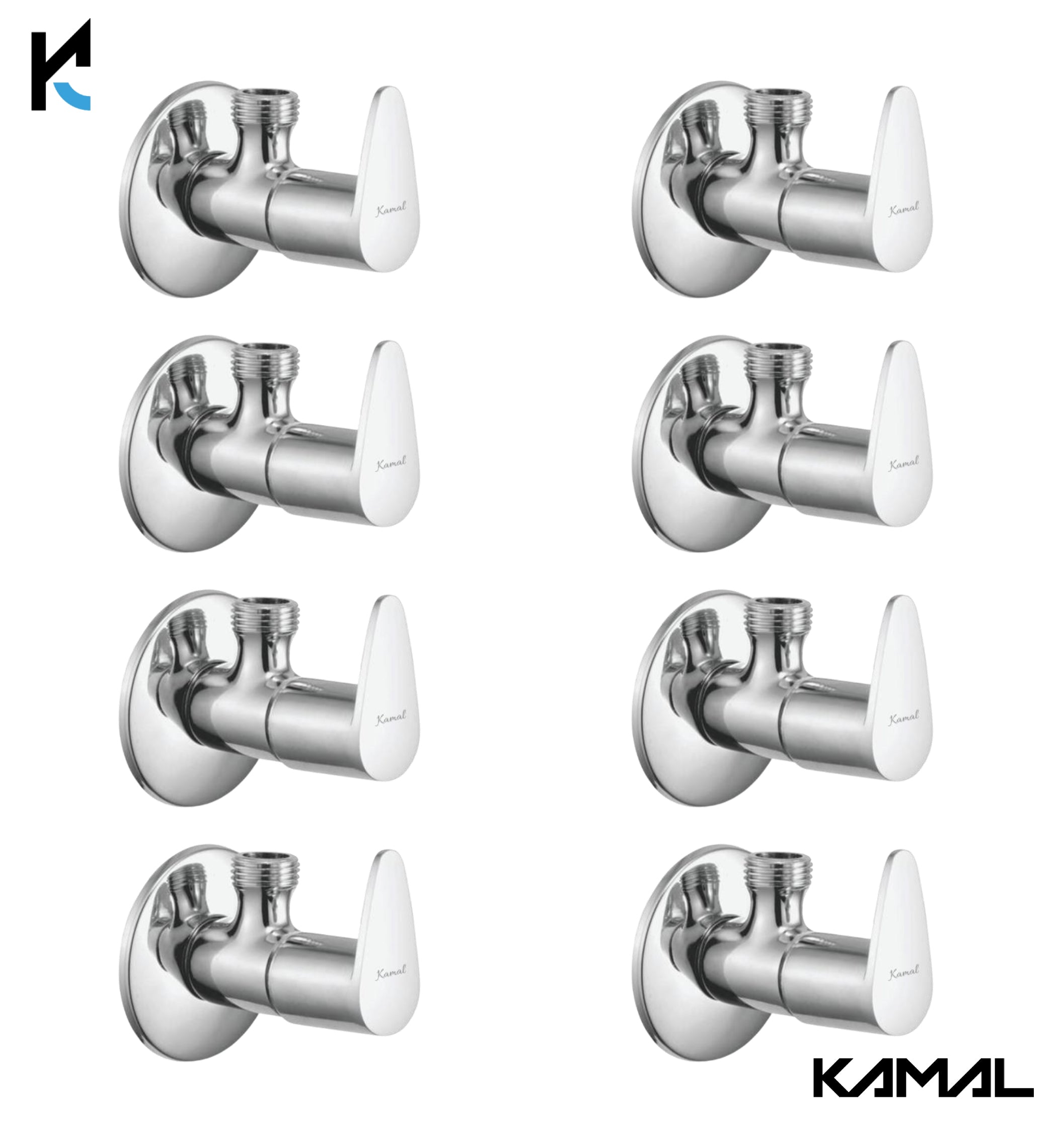 Vignette Full Brass Angle Cock Tap (Full Brass) - by Kamal