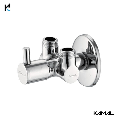 Two in one angle valve