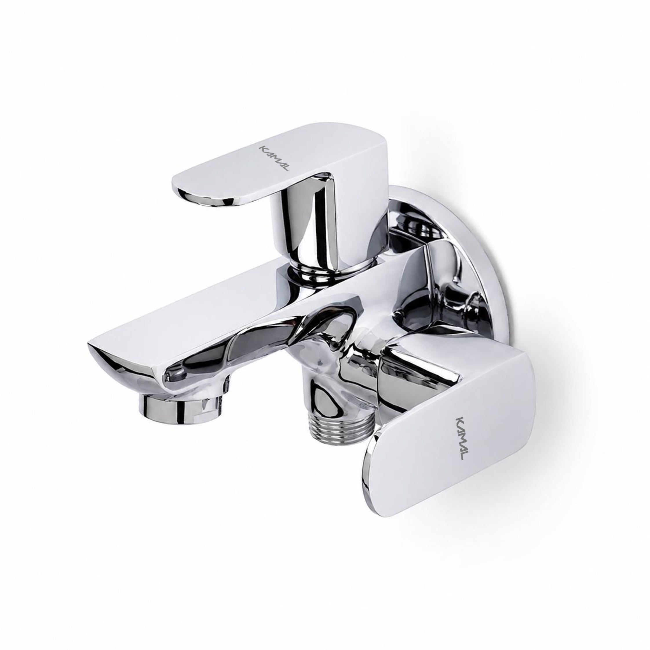Cubix Prime Two-Way Bib Tap (Full Brass) - by Kamal