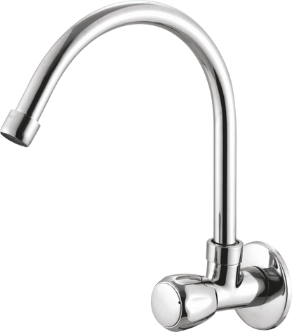 Full Brass 180° Swivel Spout Gooseneck Faucet - by Kamal
