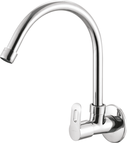 Full Brass 180° Swivel Spout Gooseneck Faucet - by Kamal