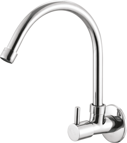 Full Brass 180° Swivel Spout Gooseneck Faucet - by Kamal