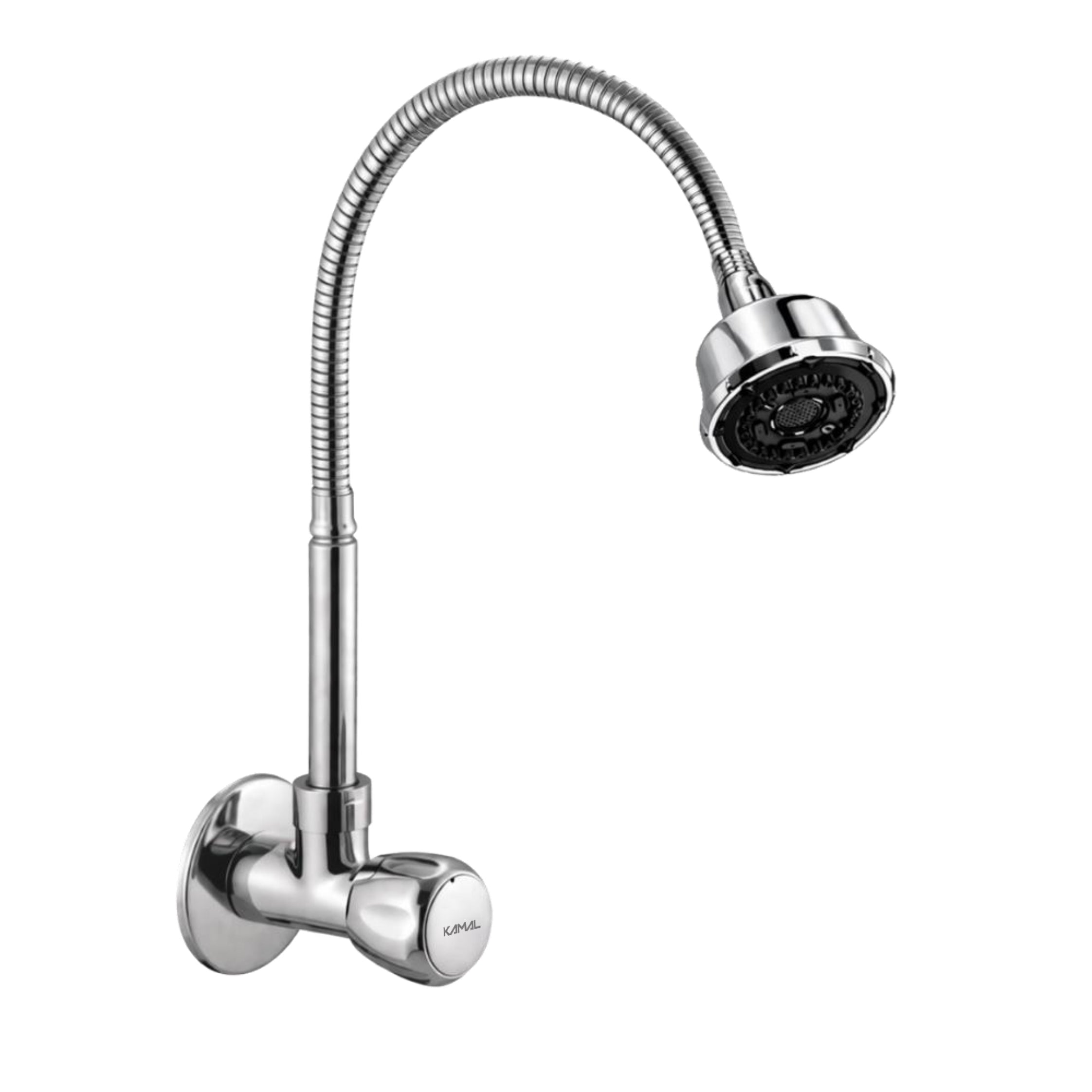 Crystal Dual Flow Wall Mounted Sink Tap - by Kamal