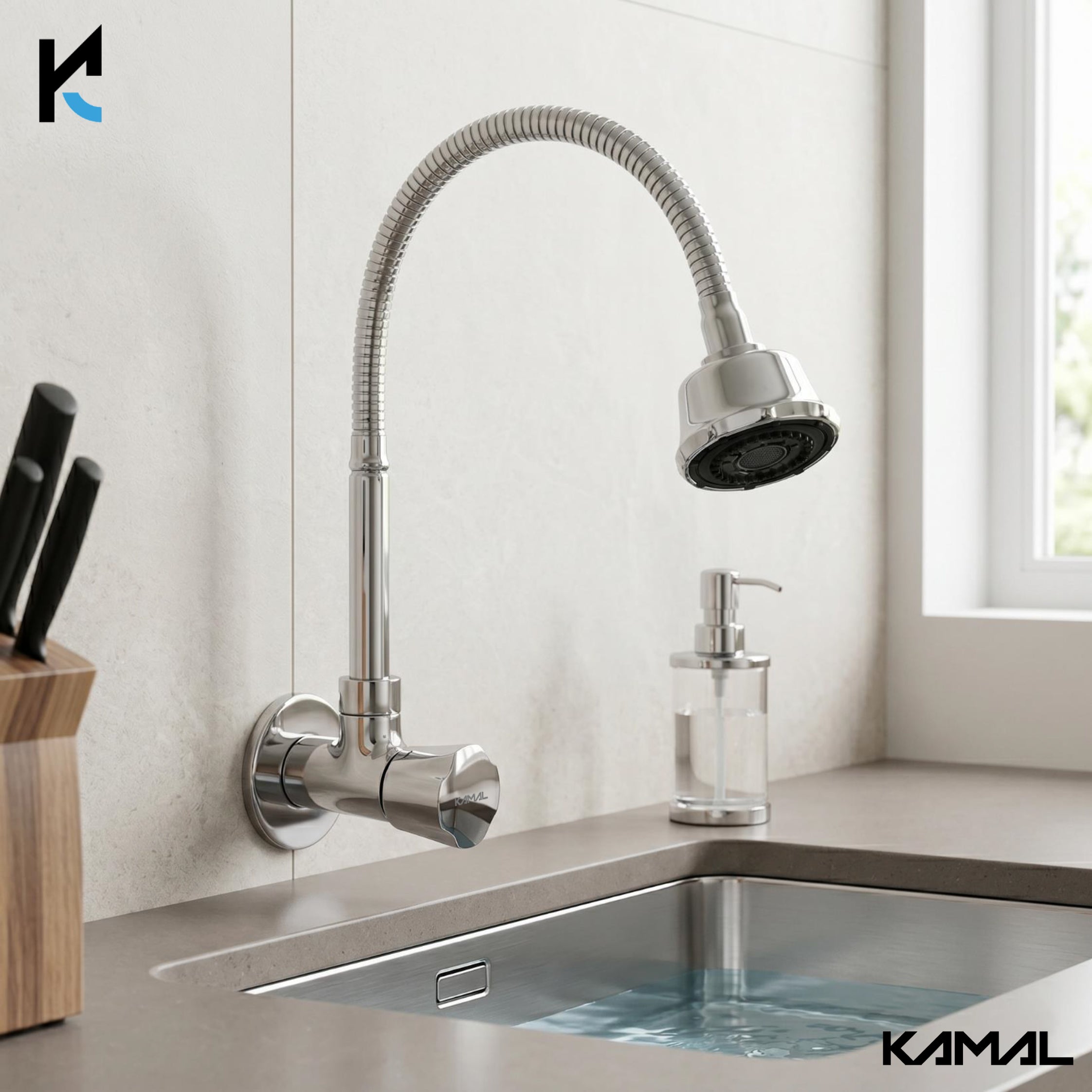 Neo Dual Flow Heavy Brass Body Sink Tap - by Kamal