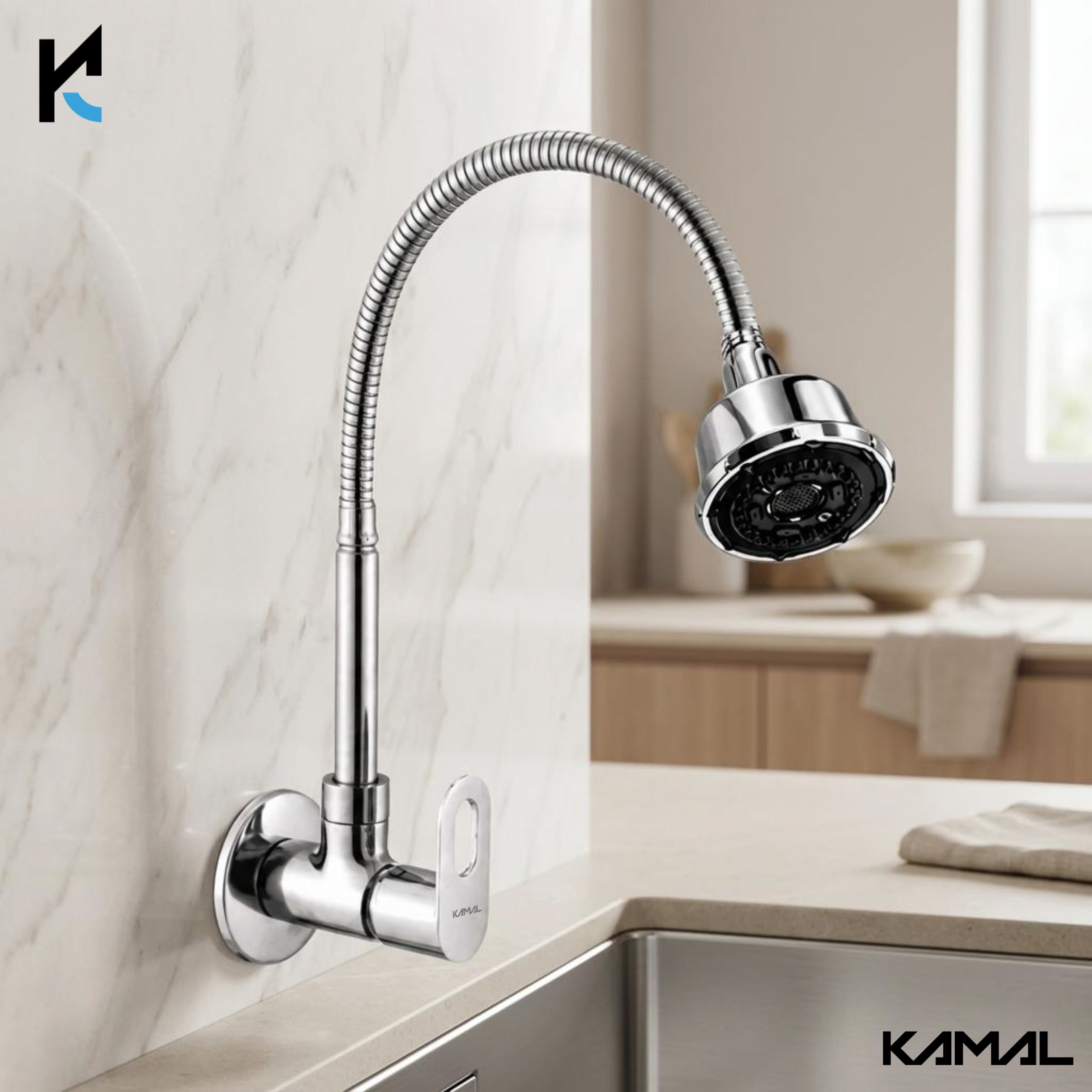 Milan Dual Flow Heavy Brass Body Sink Tap - by Kamal