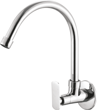 Full Brass 180° Swivel Spout Gooseneck Faucet - by Kamal