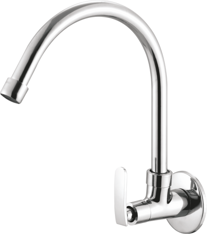 Full Brass 180° Swivel Spout Gooseneck Faucet - by Kamal