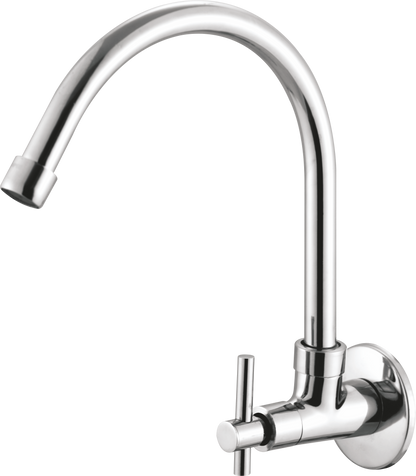 Full Brass 180° Swivel Spout Gooseneck Faucet - by Kamal