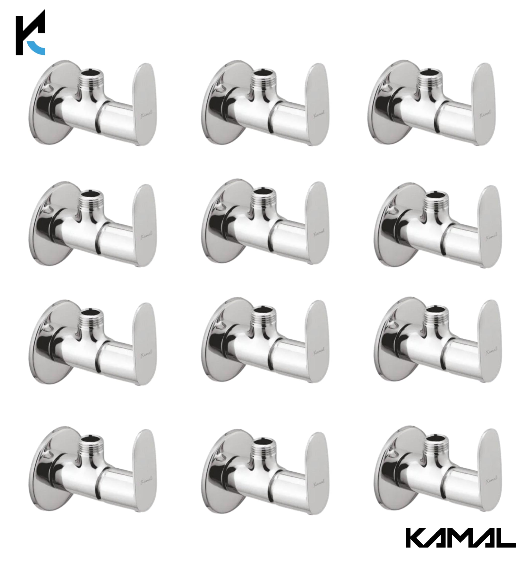 Opal Angle Valve (Full Brass) - by Kamal
