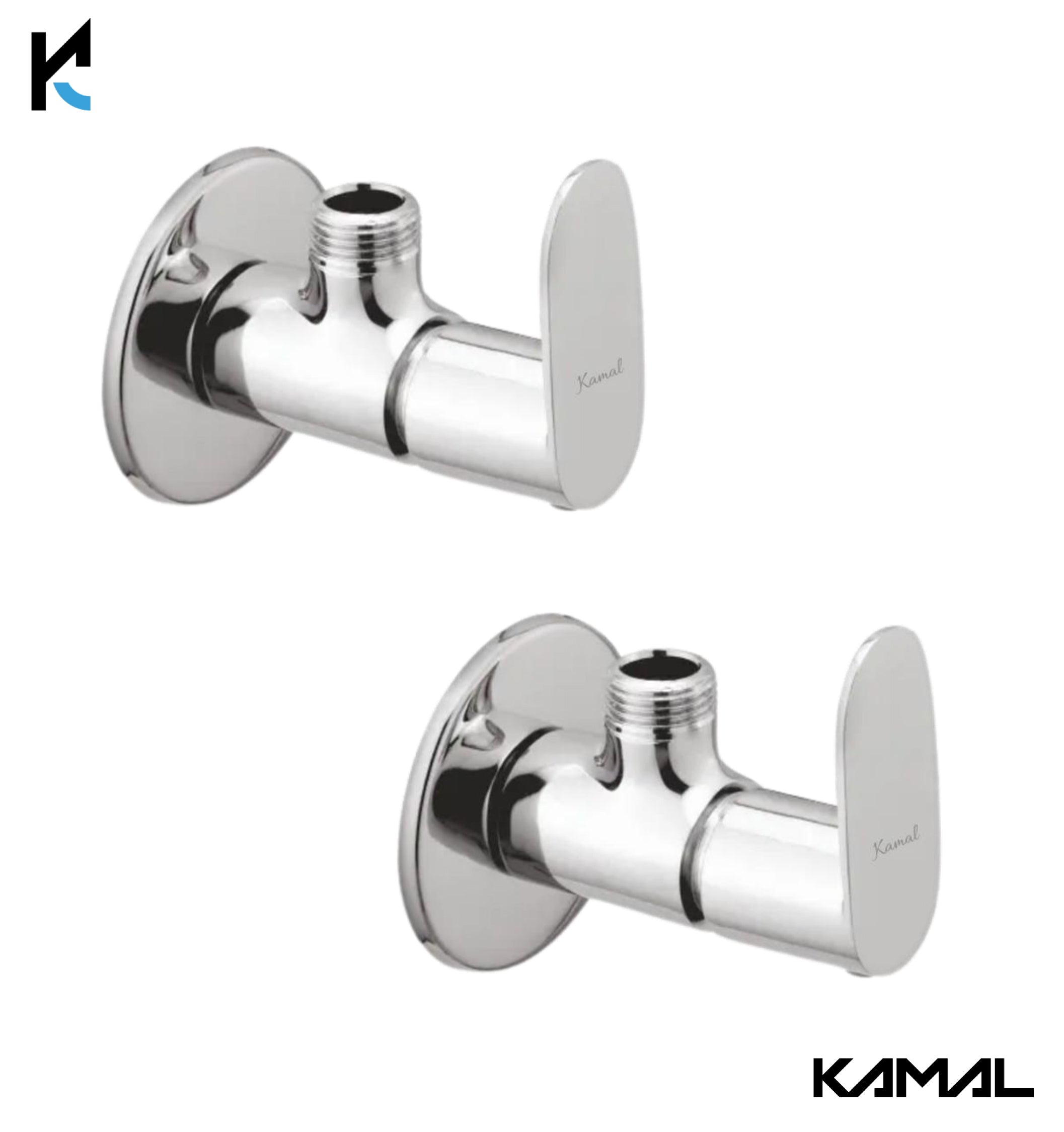 Opal Angle Valve (Full Brass) - by Kamal