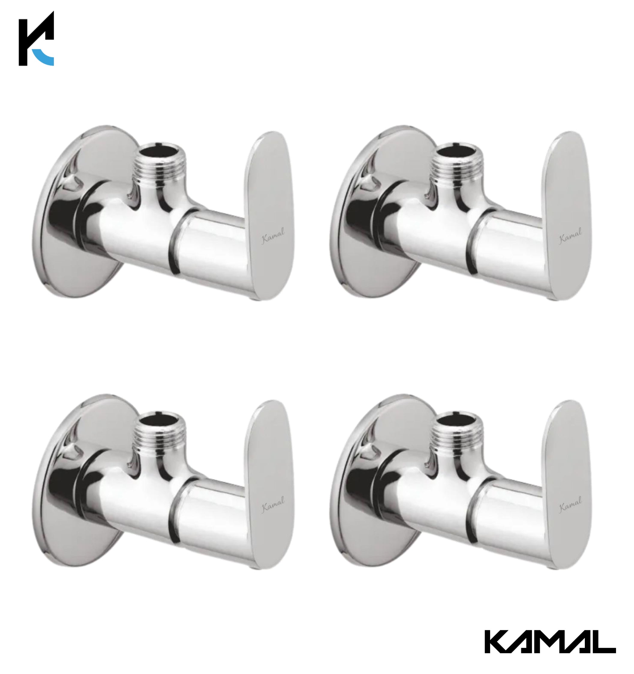 Opal Angle Valve (Full Brass) - by Kamal