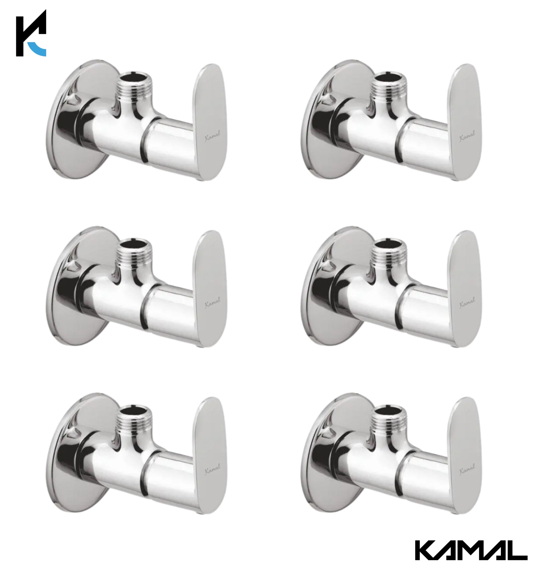 Opal Angle Valve (Full Brass) - by Kamal