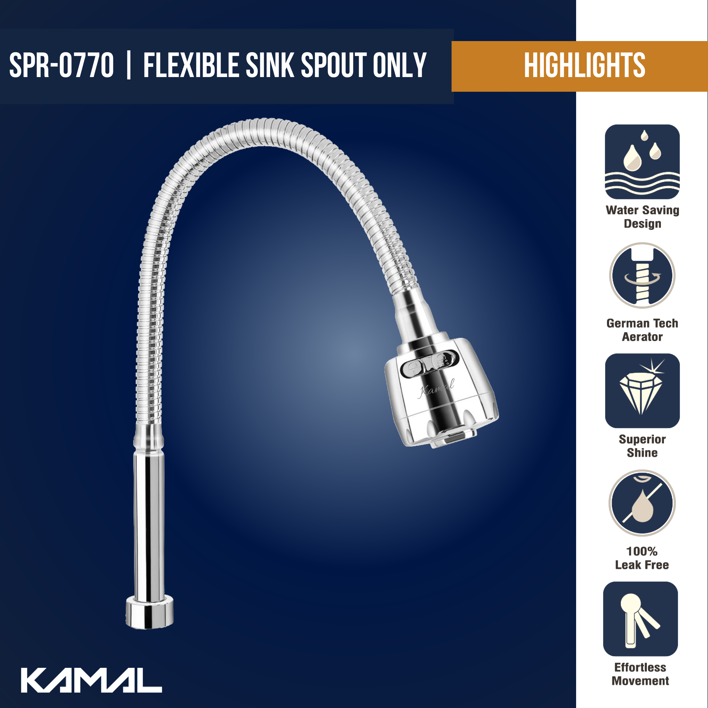 Dixy Flexible Sink Spray - by Kamal