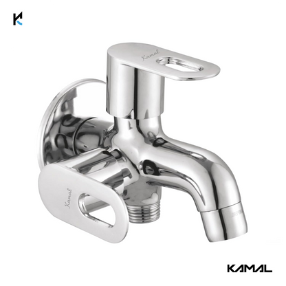 Milan Two Way Bib Cock (Full Brass) - by Kamal