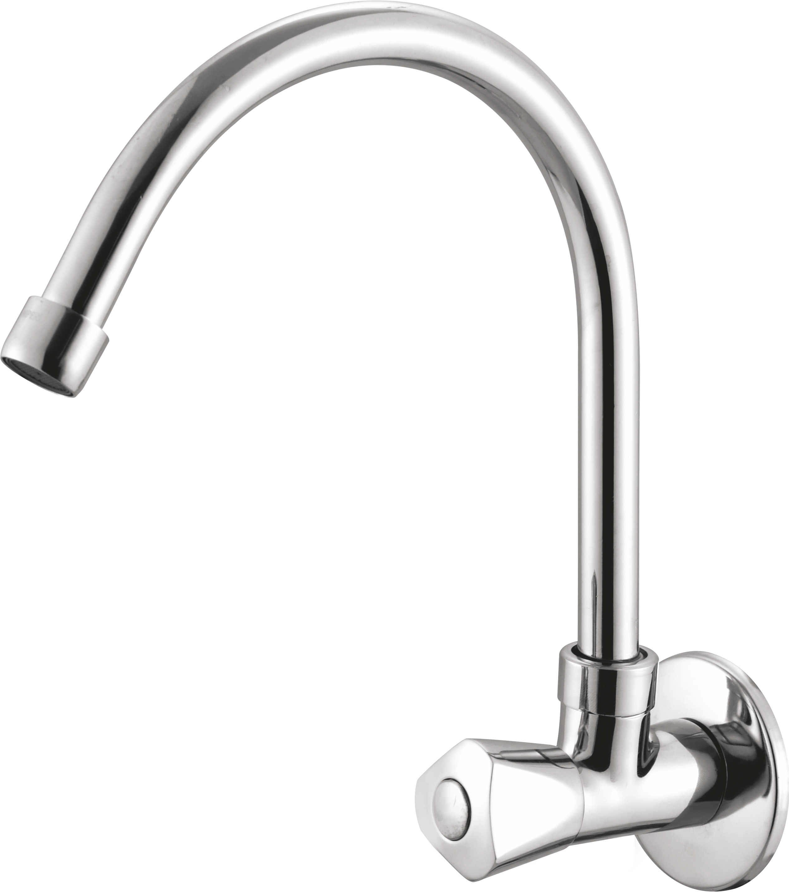 Full Brass 180° Swivel Spout Gooseneck Faucet - by Kamal